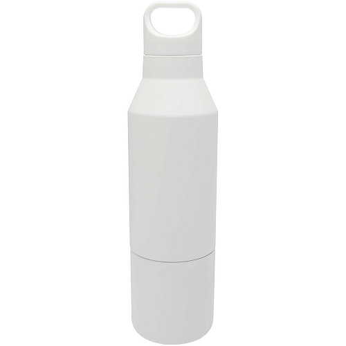 Odessy 600 ml RCS certified recycled stainless steel insulated bottle with 300 ml cup 3