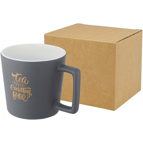 Cali 370 ml ceramic mug with matt finish 2