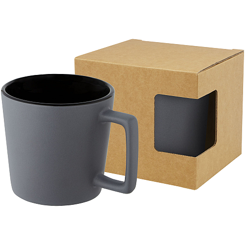 Cali 370 ml ceramic mug with matt finish 1