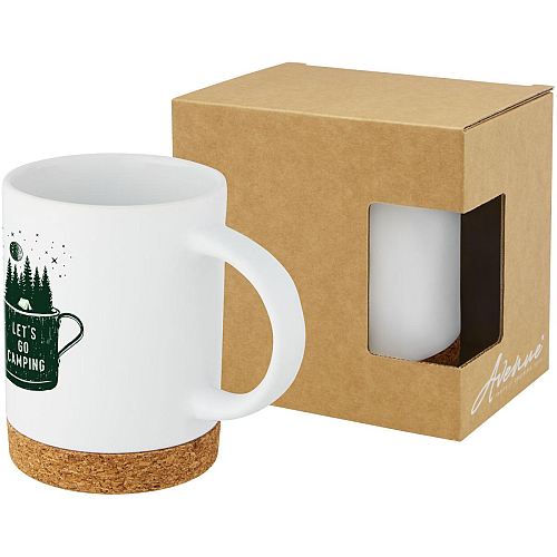 Neiva 425 ml ceramic mug with cork base 2