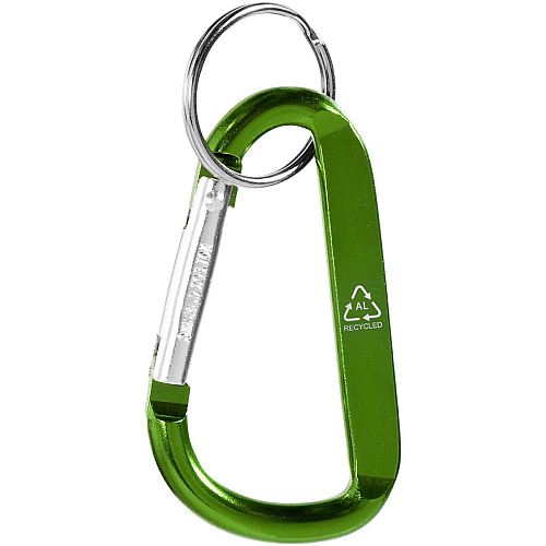 Timor RCS recycled aluminium carabiner keychain 4