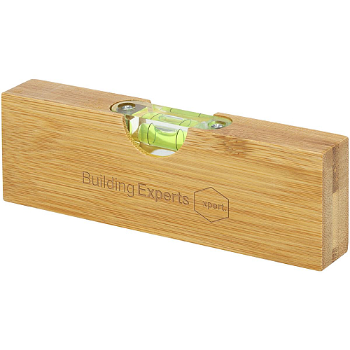 Flush bamboo spirit level with bottle opener 2