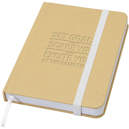 Reed A6 recycled hard cover notebook with plain pages 2