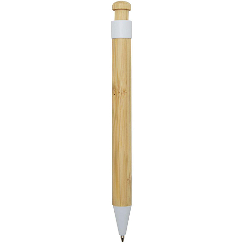 Rattan bamboo and recycled plastic ballpoint pen (black ink) 4