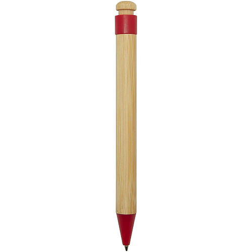 Rattan bamboo and recycled plastic ballpoint pen (black ink) 4