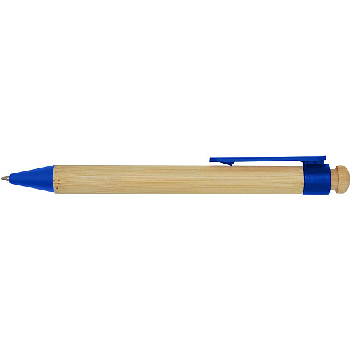 Rattan bamboo and recycled plastic ballpoint pen (black ink) 3