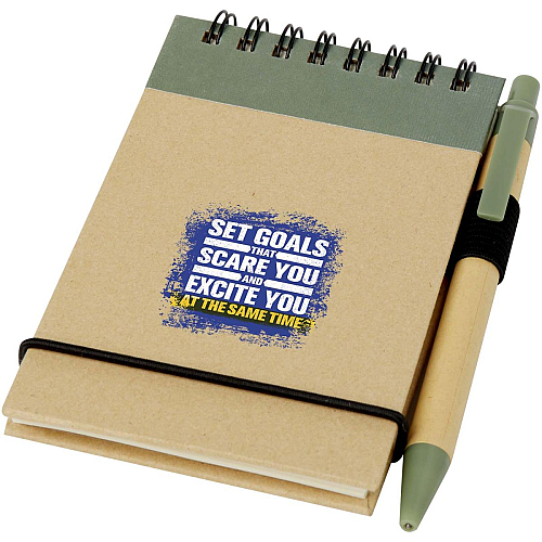 Zuse A7 recycled jotter notepad with pen 2