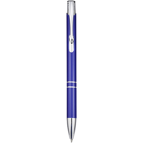 Moneta aluminium click ballpoint pen (blue ink) 3