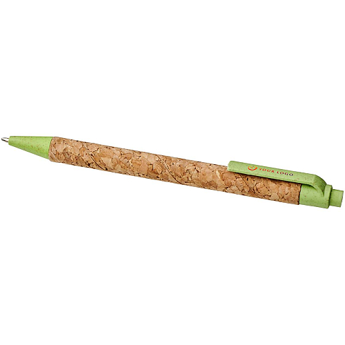 Midar cork and wheat straw ballpoint pen (black ink) 2