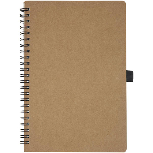 Cobble A5 wire-o recycled cardboard notebook with stone paper 3