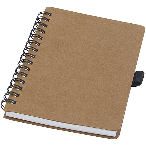 Cobble A6 wire-o recycled cardboard notebook with stone paper 1