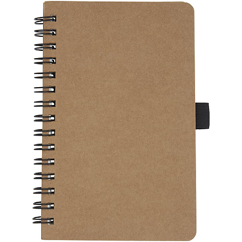 Cobble A6 wire-o recycled cardboard notebook with stone paper 3