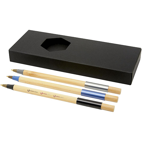 Kerf 3-piece bamboo pen set 2