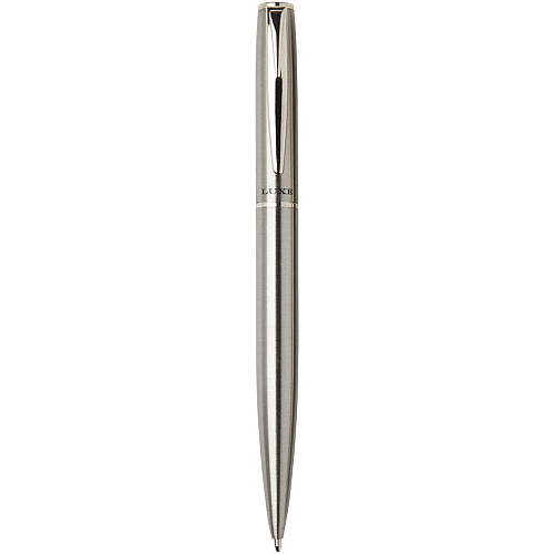 Didimis recycled stainless steel ballpoint and rollerball pen set (black ink) 3