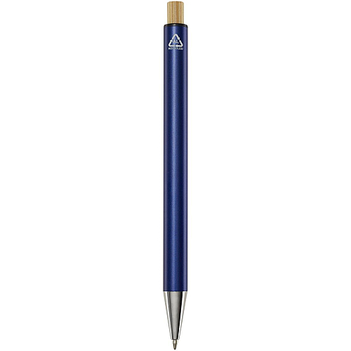 Cyrus recycled aluminium ballpoint pen (blue ink) 3