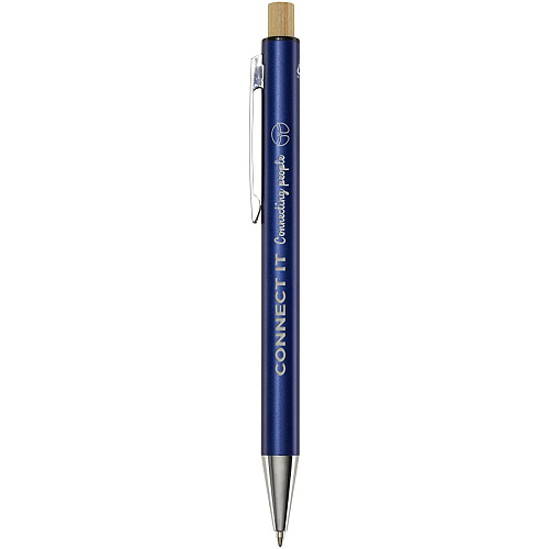 Cyrus recycled aluminium ballpoint pen (blue ink) 2