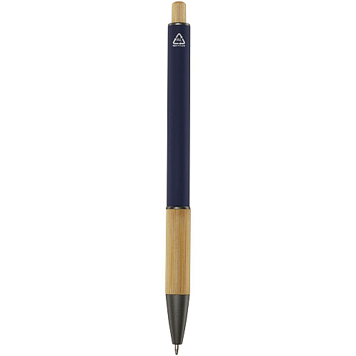 Darius recycled aluminium ballpoint pen (blue ink) 3