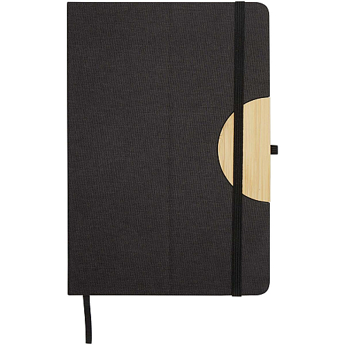 Laura A5 hard cover notebook and ballpoint pen gift set (black ink) 3