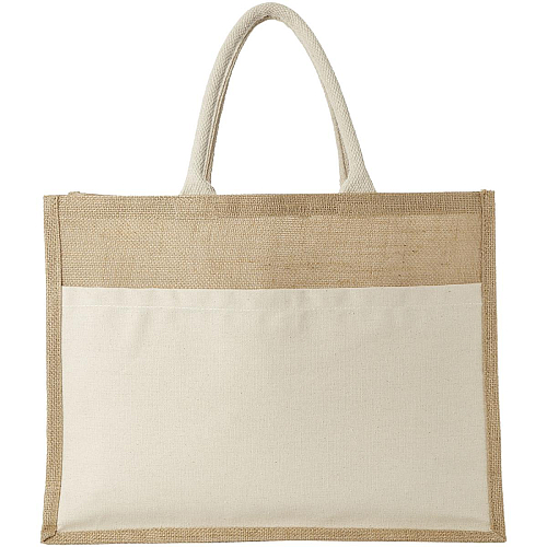 Mumbay cotton pocket jute tote bag 18L 3