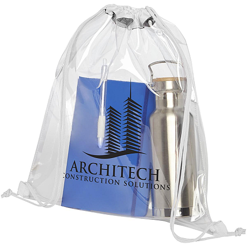 Lancaster transparent drawstring bag 5L 2