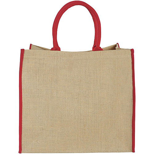 Harry coloured edge jute tote bag 25L 3