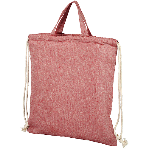 Pheebs 150 g/m² recycled cotton drawstring backpack 1