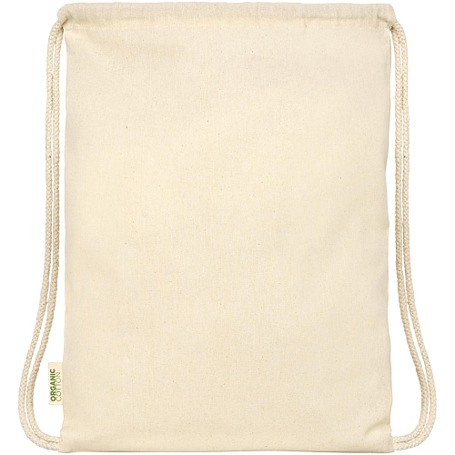 Orissa 100 g/m² organic cotton drawstring bag 5L 4