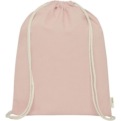 Orissa 100 g/m² organic cotton drawstring bag 5L 3