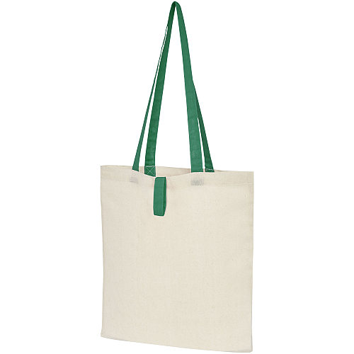 Nevada 100 g/m² cotton foldable tote bag 1