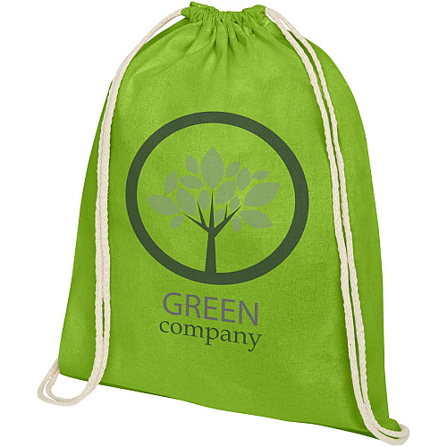 Oregon 140 g/m² cotton drawstring bag 5L 2