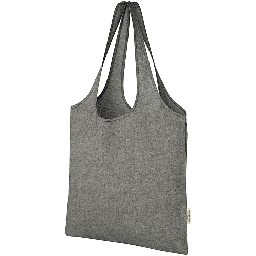 Pheebs 150 g/m² recycled cotton trendy tote bag 7L 1