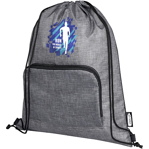 Ash recycled foldable drawstring bag 7L 2