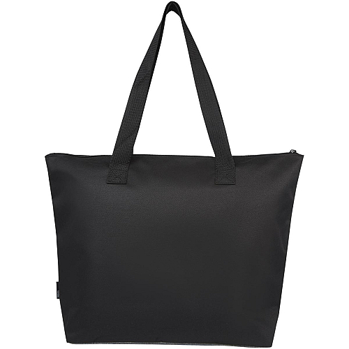 Reclaim GRS recycled two-tone zippered tote bag 15L 4