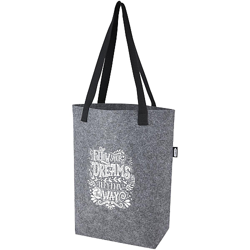 Felta GRS recycled felt tote bag with wide bottom 12L 2