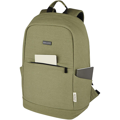 Joey 15.6 GRS recycled canvas anti-theft laptop backpack 18L 2