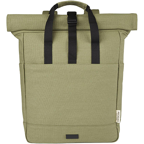 Joey 15” GRS recycled canvas rolltop laptop backpack 15L 3