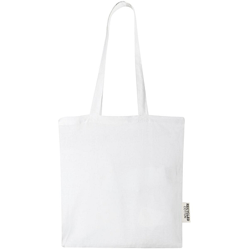 Madras 140 g/m2 GRS recycled cotton tote bag 7L 3