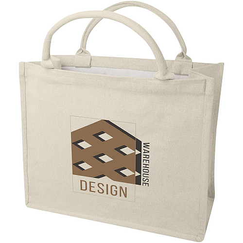 Page 500 g/m² Aware™ recycled book tote bag 2