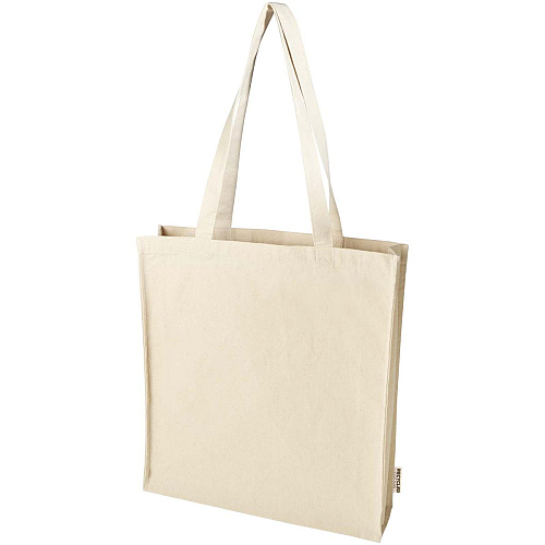 Florida 270 g/m² GRS recycled gusset tote bag 14L 1