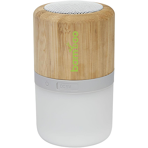 Aurea bamboo Bluetooth® speaker with light  2