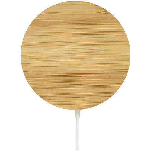 Atra 10W bamboo magnetic wireless charging pad 4