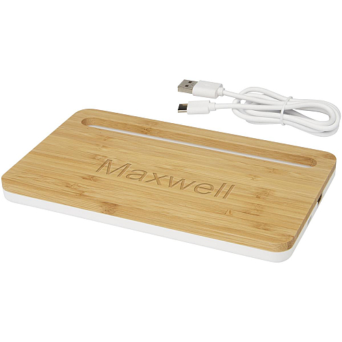 Medake 10W bamboo wireless charger 3