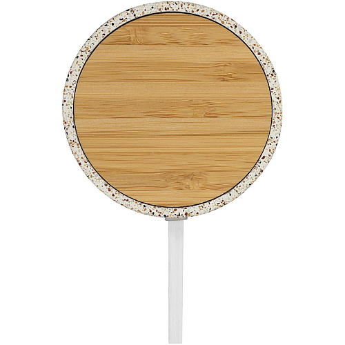 Terrazzo 10W wireless bamboo charging pad 3