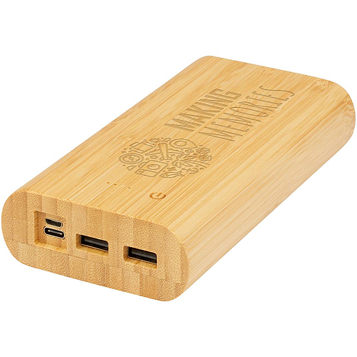 Tulda 20.000 mAh bamboo power bank 2