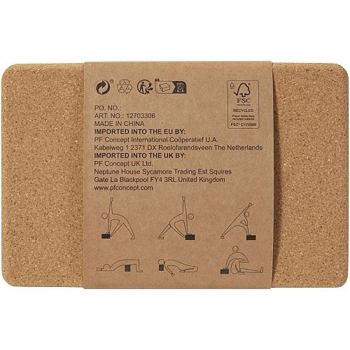 Trikona cork yoga brick 4