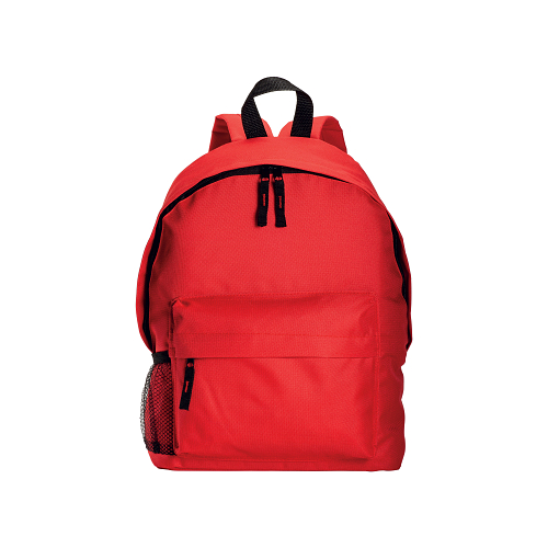 600d polyester 3-pocket backpack (one mesh side pocket). adjustable shoulder straps 2