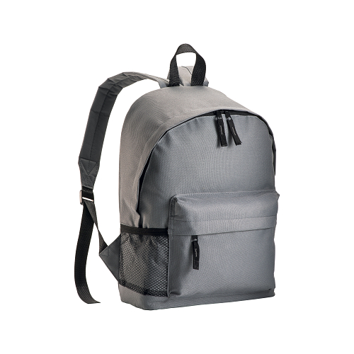 600d polyester 3-pocket backpack (one mesh side pocket). adjustable shoulder straps 1