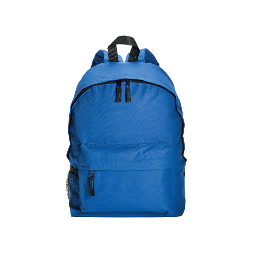 600d polyester 3-pocket backpack (one mesh side pocket). adjustable shoulder straps 2