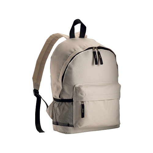 600d polyester 3-pocket backpack (one mesh side pocket). adjustable shoulder straps 1