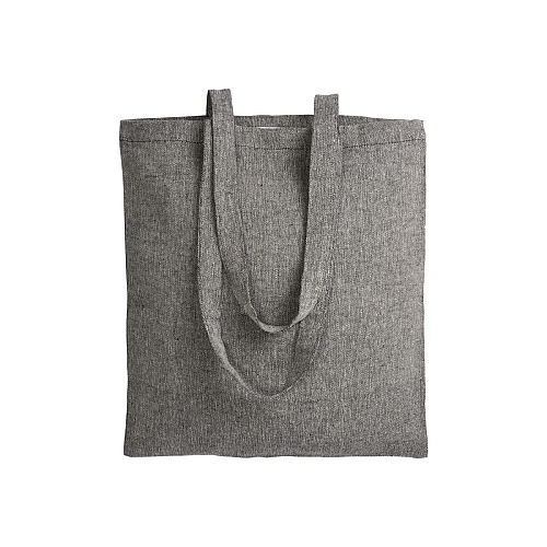 150 g/m2 recycled cotton shopping bag, melange effect, long handles 2